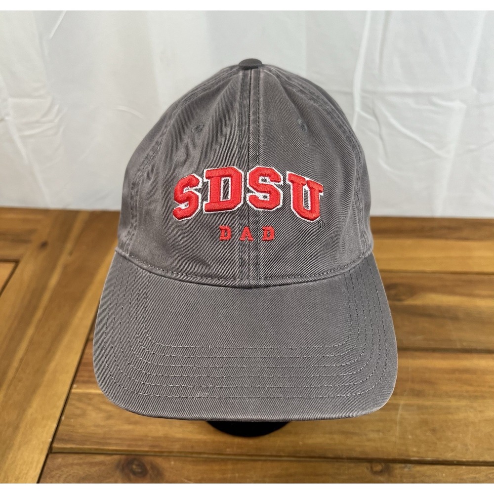 Legacy San Diego State University Dad Adjustable Baseball Cap Hat Grey Red